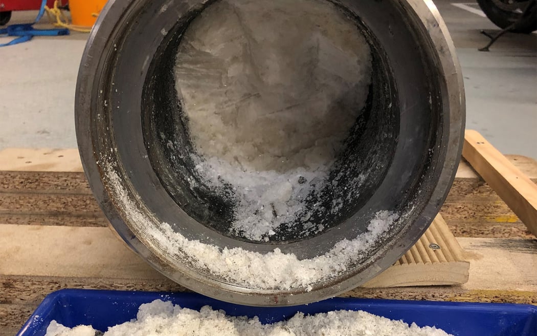 The internal cylinder of a hydraulic jack packed with methamphetamine.