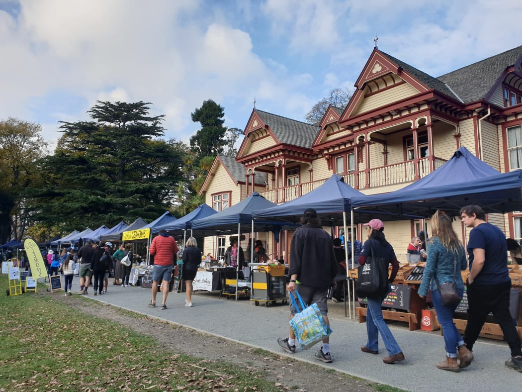 More than 1000 market-goers turned out to show their support for the Riccarton Bush market on Saturday.