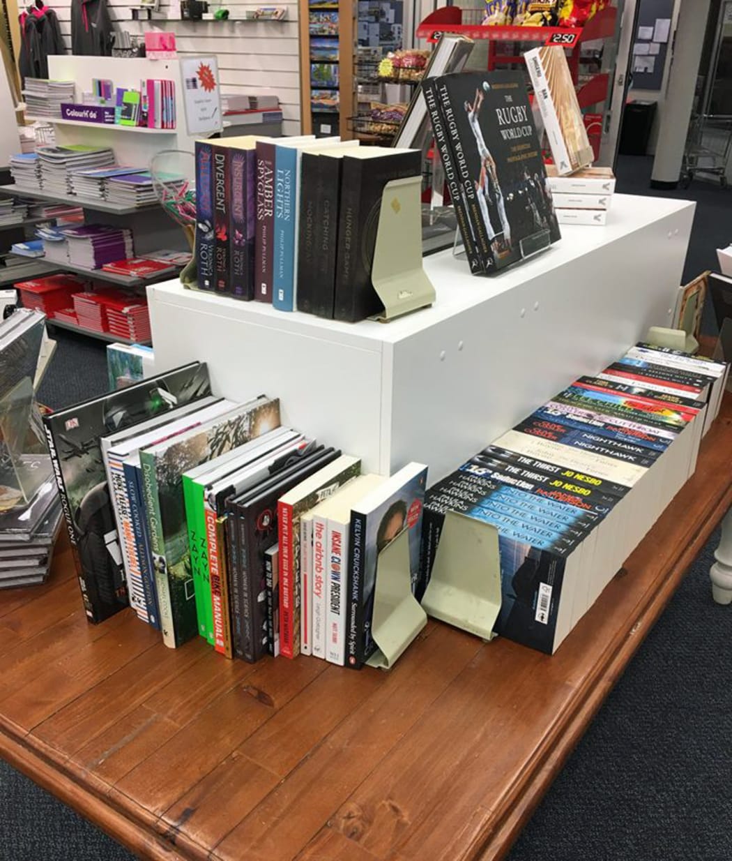 Inside Lincoln's bookshop.