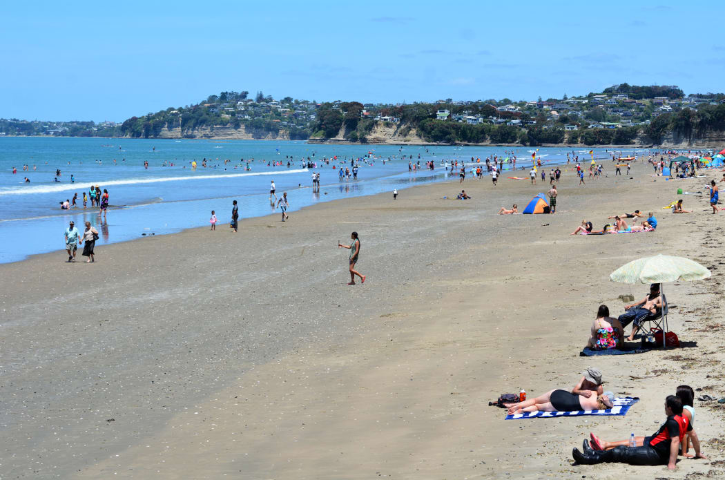 Visitors on Orewa beach on Jan 05 2015. (file image)