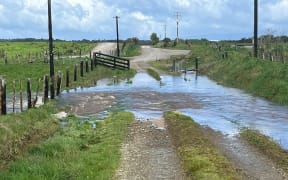 Flooding on Pāmu Farms' West Coast dairy farms.