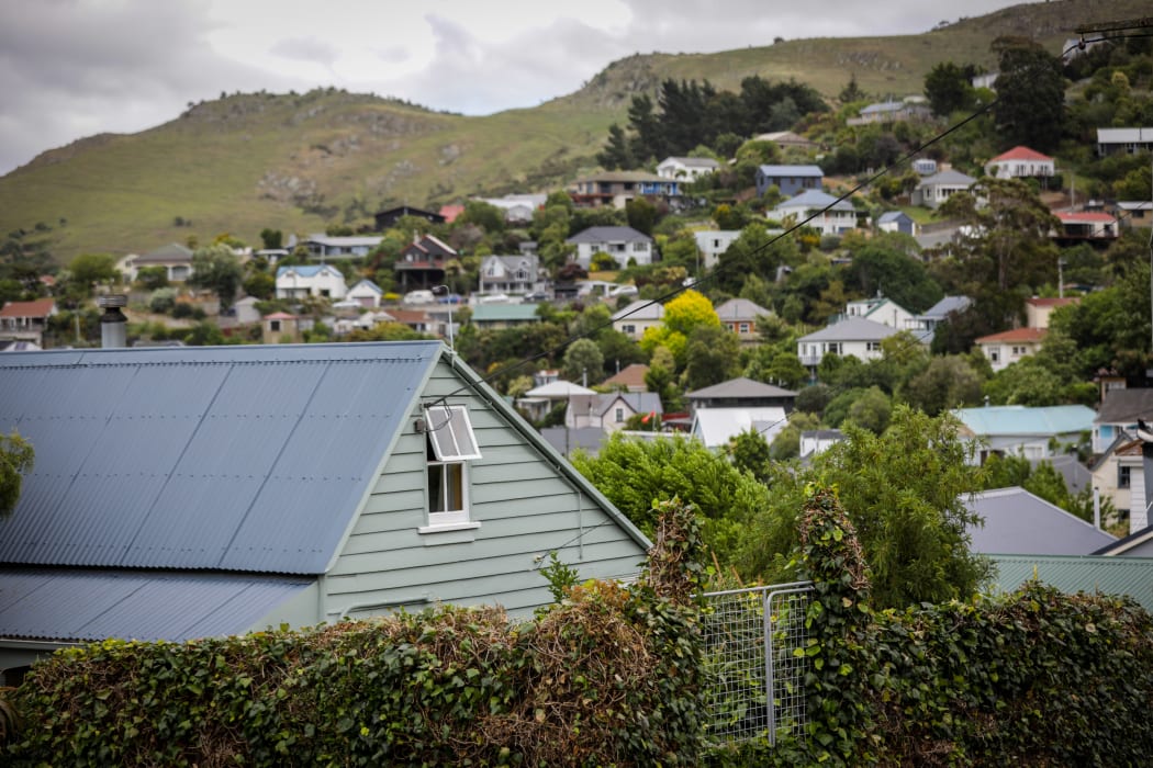 Houses around Lyttelton area in Christchurch