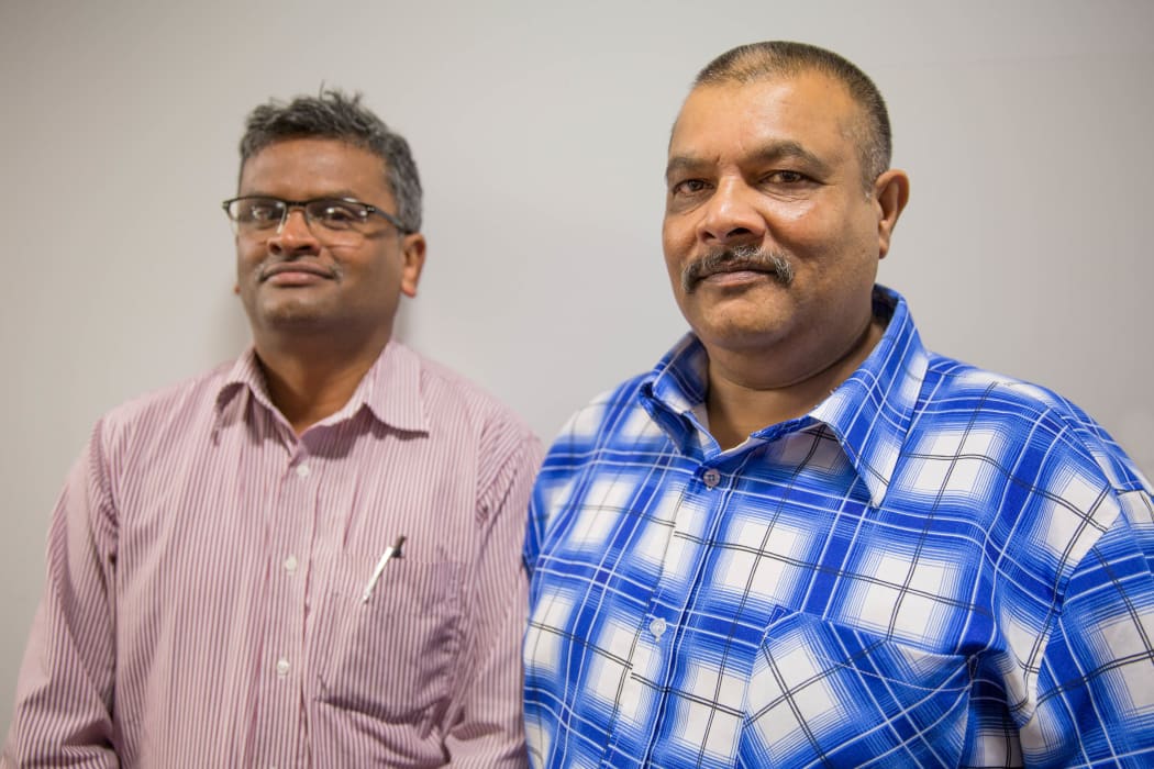 Two men in a portrait photo