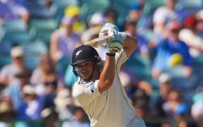 Ross Taylor of the New Zealand Black Caps drives during Day 3 on the 15th of November 2015. The New Zealand Black Caps tour of Australia, 2nd test at the WACA ground in Perth, 13 - 17th of November 2015.