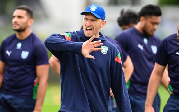 Warriors head coach Andrew Webster during training.