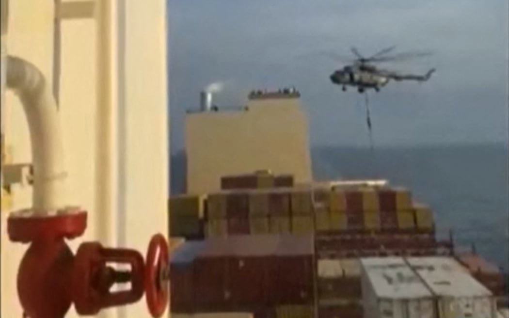 Iran seizes Israeli-linked cargo ship in Strait of Hormuz, Iranian ...