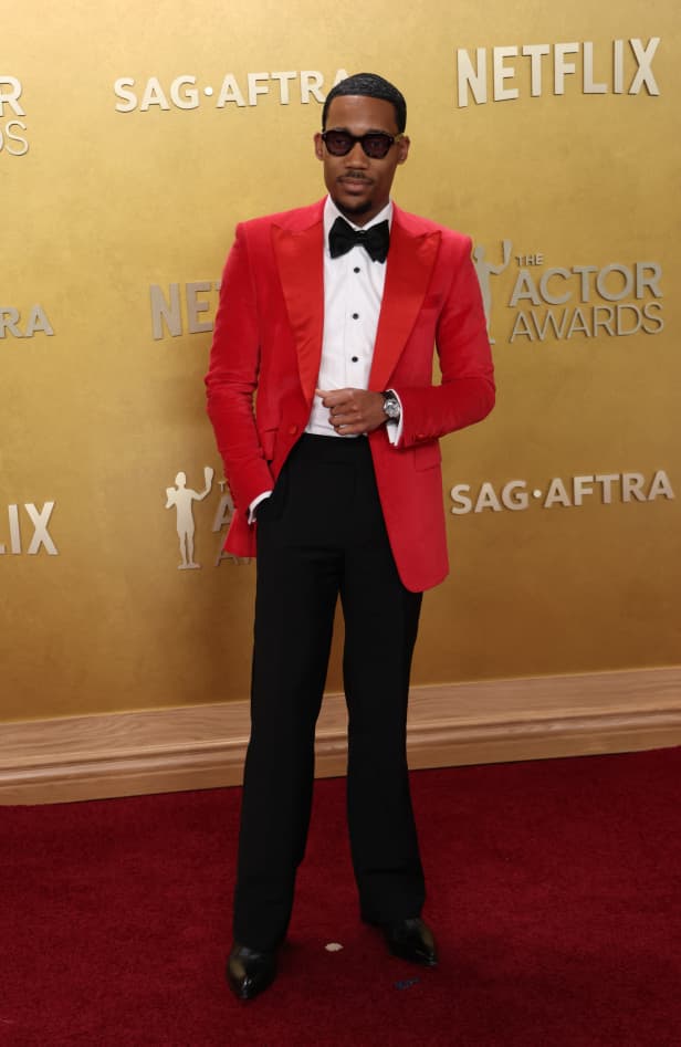 US actor Tyler James Williams attends the 32nd Annual Actor Awards at the Shrine Auditorium in Los Angeles on March 1, 2026. (Photo by Michael Tran / AFP)