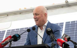 Kowhai Park Solar Farm Christopher Luxon.