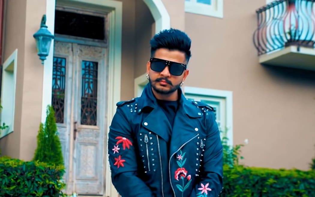 Lovepreet Brar in a screenshot from his 'Jail' music video.