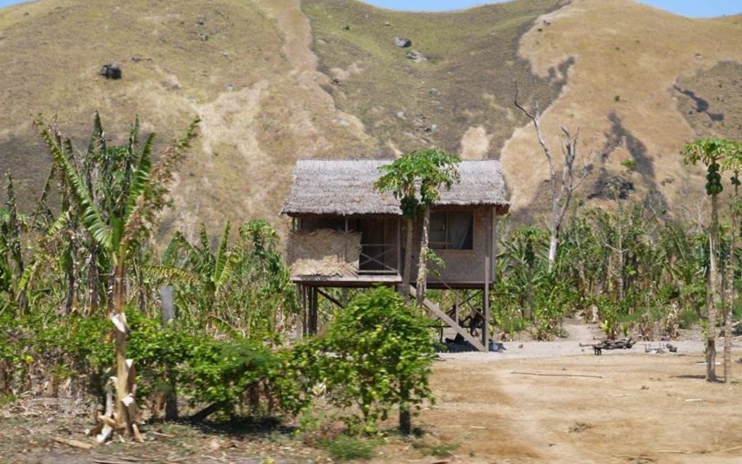 Dry landscape, Wararais, Markham Valley, Papua New Guinea.