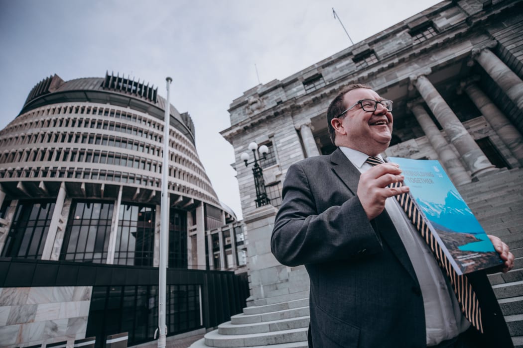 Grant Robertson holding Budget 2020 ahead of its release.
