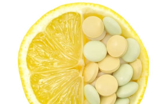 Lemon and vitamin supplements