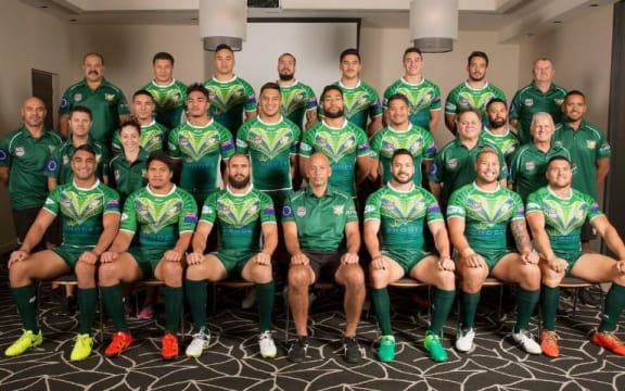 The Cook Islands team for the 2017 Pacific Test v Papua New Guinea.