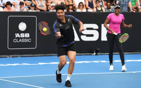 All Black Ardie Savea and Venus Williams played a charity match with their siblings to raise money for the Kaikōura earthquake fund in Auckland.