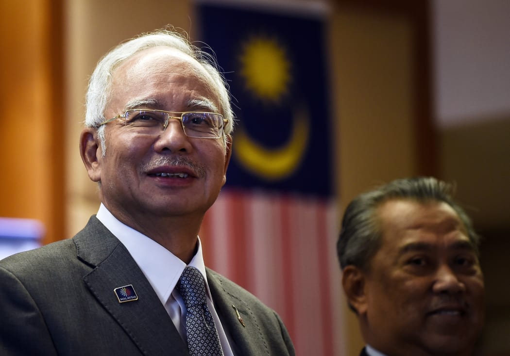 Malaysian Prime Minister Najib Razak (L) and Muhyiddin Yassin - pictured earlier in July 2015.