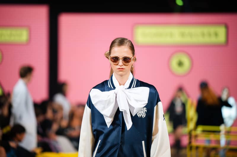 One of the runway looks at Karen Walker's New Zealand Fashion Week show.