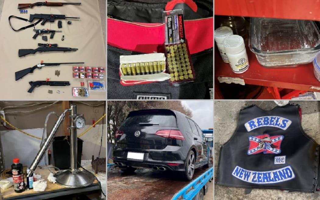 Police say they have arrested five people and seized guns and drugs in an operation targeting gang activity across Tāmaki Makaurau.