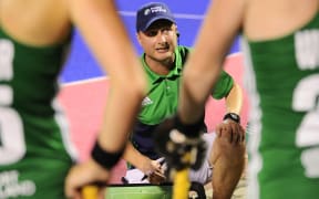 New women's Black Sticks coach Graham Shaw during his time in charge of the Ireland women's team.