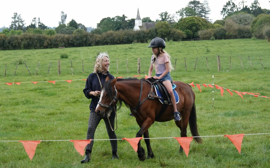 The free pony rides proved popular at this year’s show.