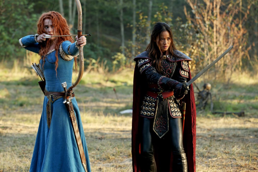 Disney owns ABC who made Once Upon a Time so it draws upon the rich Disney lineage as well as the fairy tales of the ancients, hence the appearance of live action Merida (Amy Manson) and Mulan (Jamie Chung).