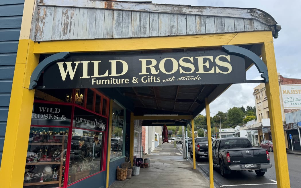 Outside of Wild Roses in Taihape.