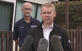 Prime Minister Chris Hipkins sees storm damage in Coromandel.