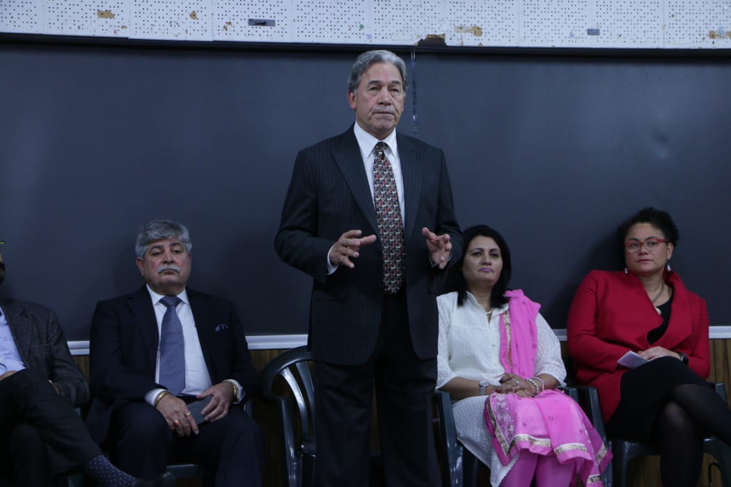 Winston Peters wants to increase police numbers.