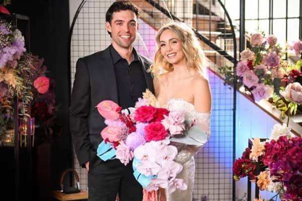 Tahnee Cook with her Married At First Sight husband, Ollie Skelton.