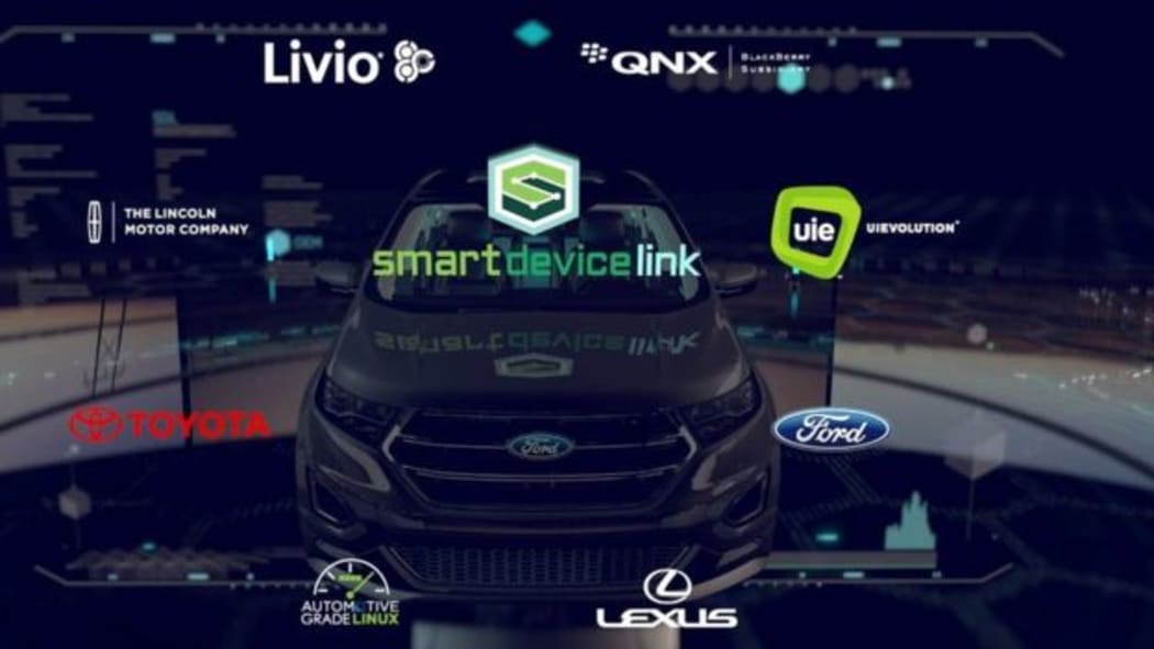 The SmartDeviceLink platform lets smartphones connect to a vehicle's dashboard