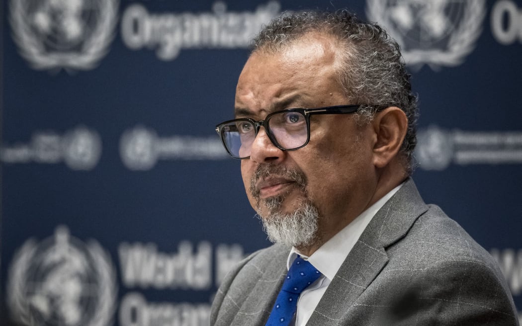 Tedros attends a press conference in Geneva, Switzerland, on December 10.