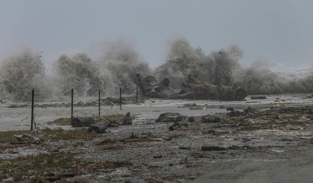 Destruction from storm Fehi on the West Coast.