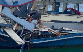 Two boats crashed in the Bay of Islands on Thursday 13 April 2023.