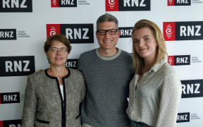 From left to right Julia Escardo-Paton , Jesse Mulligan, Hannah Warburton