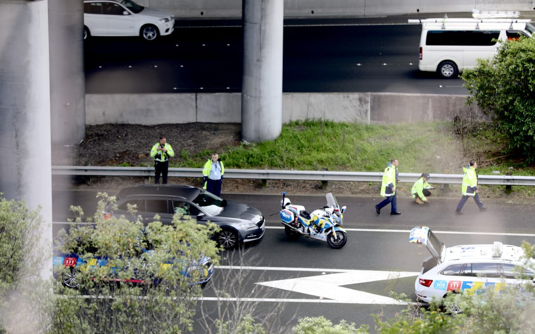 Police said a person died in an incident which has lead to State Highway 16 being closed from St Lukes to the Port.