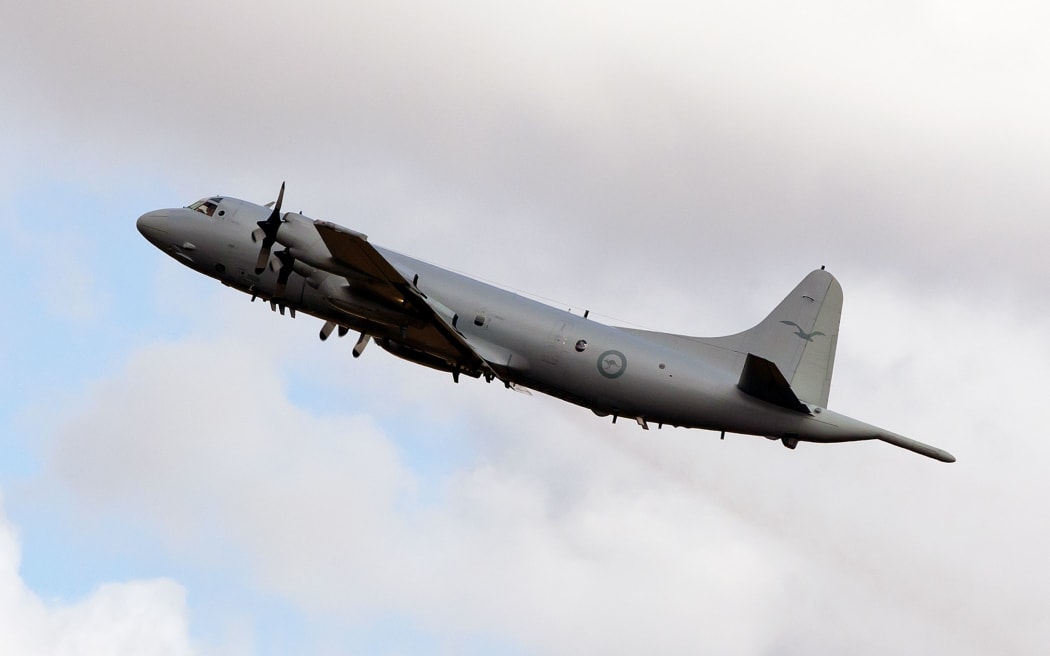 An Australian Air Force Orion was one of up to a dozen planes helping with the search on Sunday.