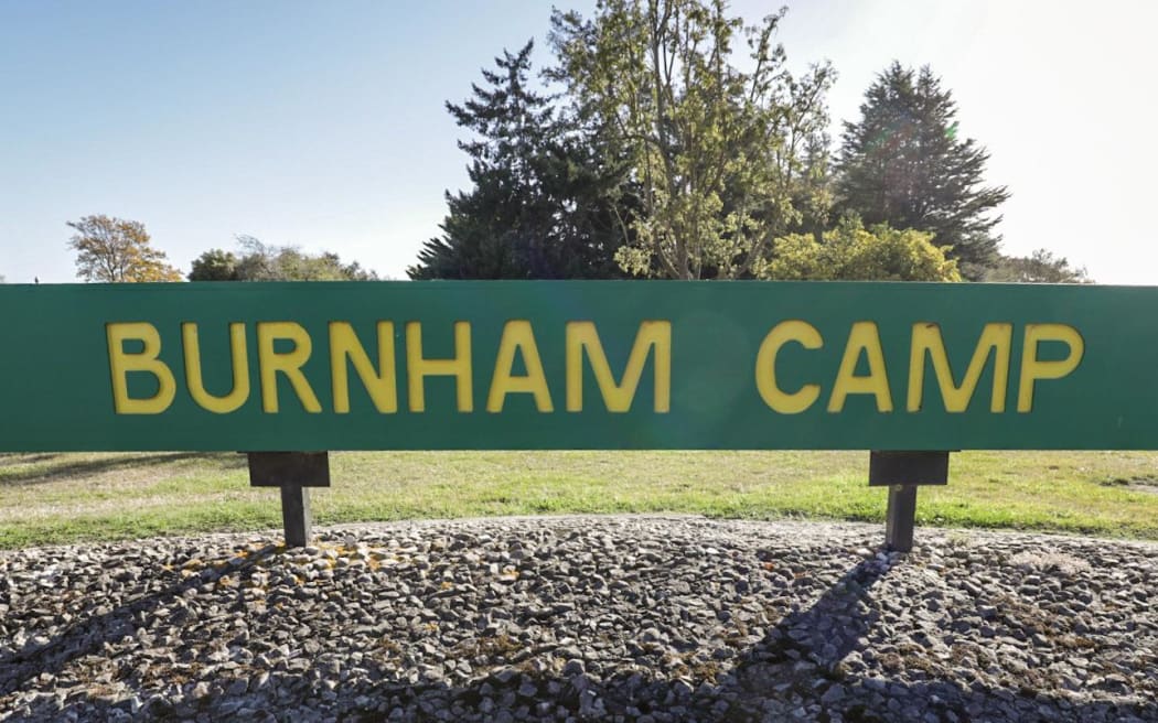 One person has died after a fire at a housing block at Burnham military camp, just outside of Christchurch.