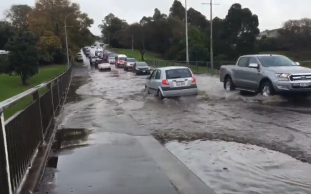 Cars on Bond St, central Auckland.