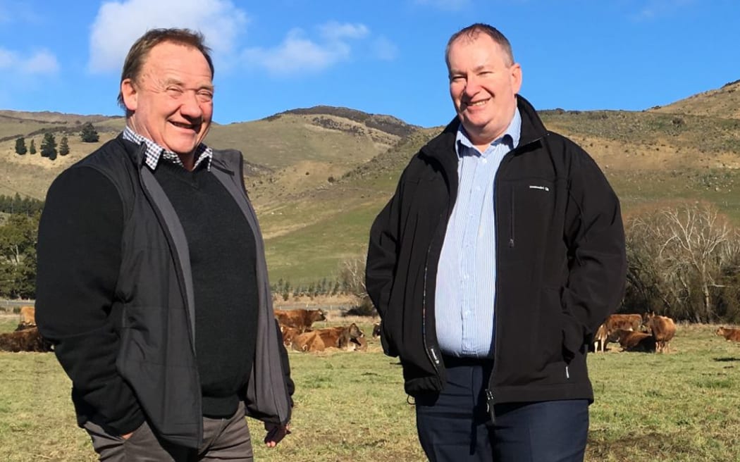 Mataura Valley Milk's supply manager  Dave Yardley and general manager Bernard May.