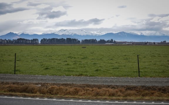 Farms outside of Lumsden in the Otago region during Winter