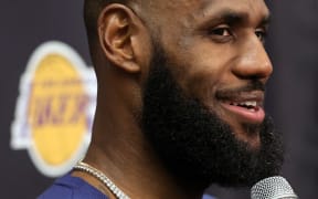LeBron James of the Los Angeles Lakers