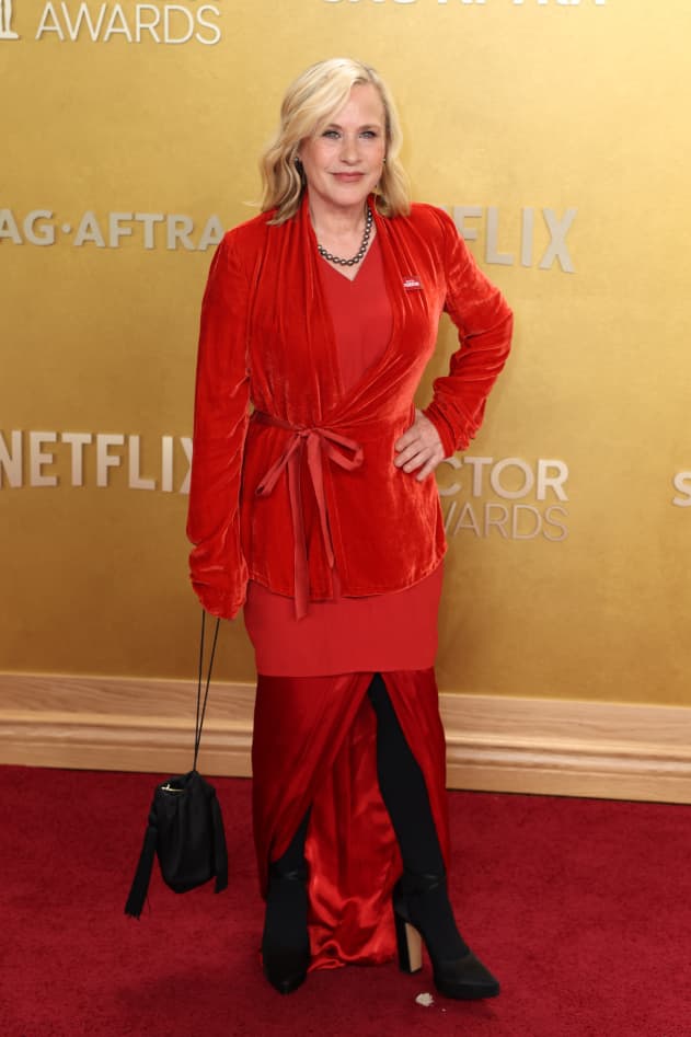 US actress Patricia Arquette attends the 32nd Annual Actor Awards at the Shrine Auditorium in Los Angeles on March 1, 2026. (Photo by Patrick T. Fallon / AFP)