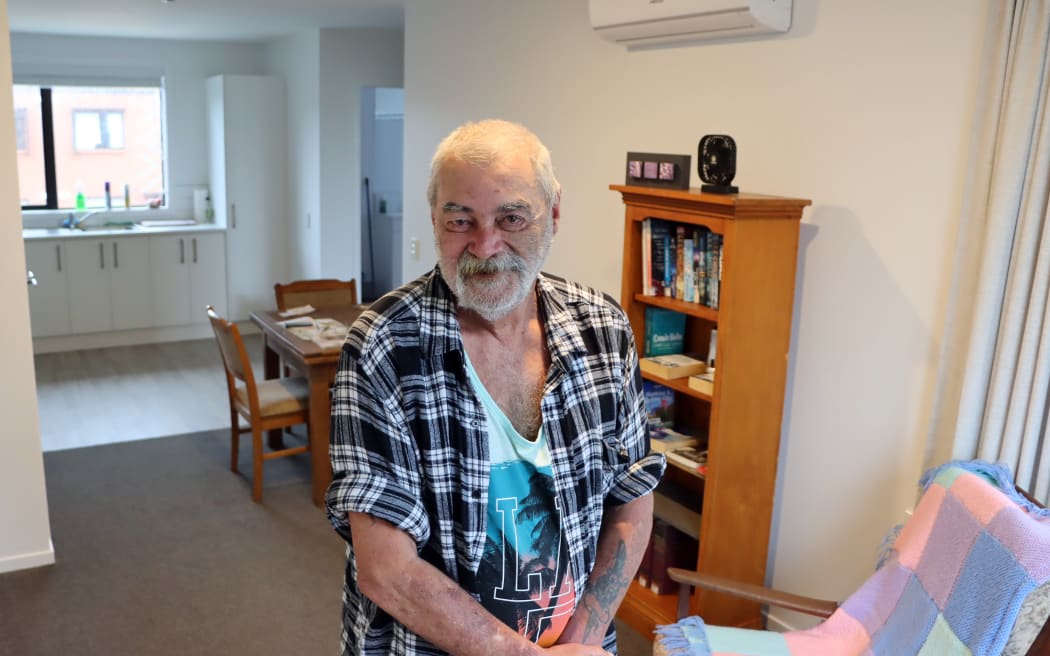 Pensioner moves into new accommodation from caravan