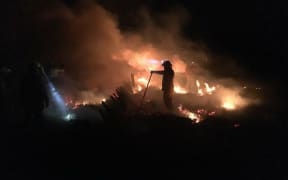 Wind hindered firefighters efforts' overnight