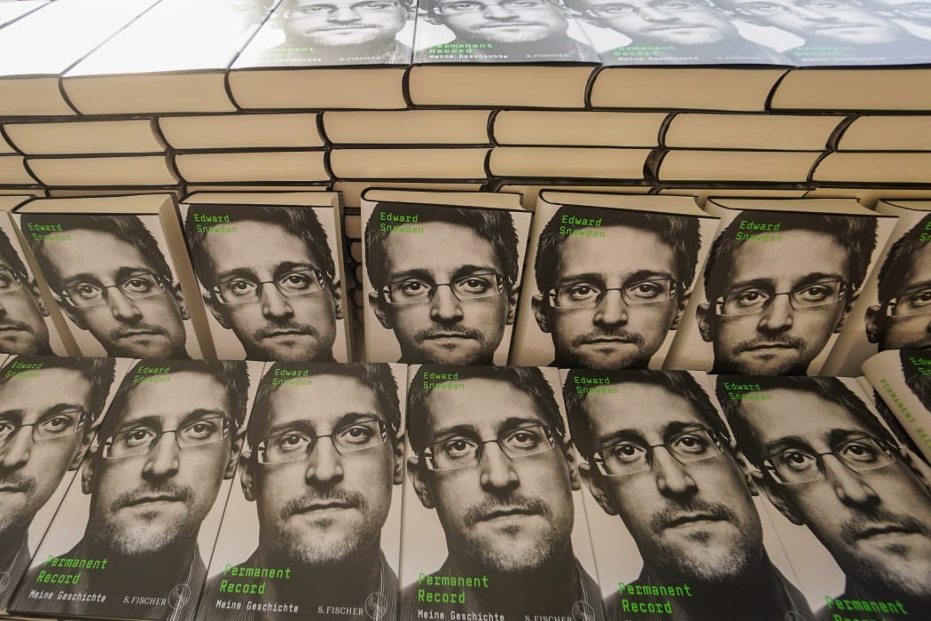 Copies of the book titled "Permanent Record" by US former CIA employee and whistleblower Edward Snowde.