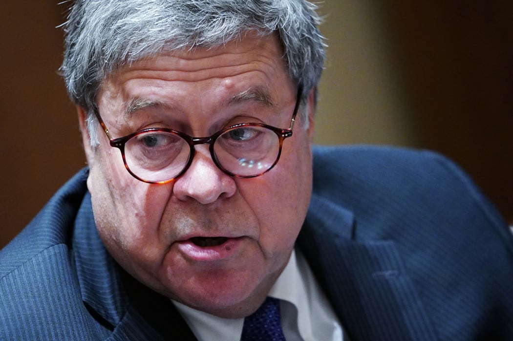 US Attorney General Bill Barr speaks during a discussion with state attorneys general on protection from social media abuses in the Cabinet Room of the White House in Washington, DC on September 23, 2020.