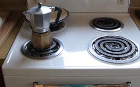 Bryan Crump's stove and stovetop.