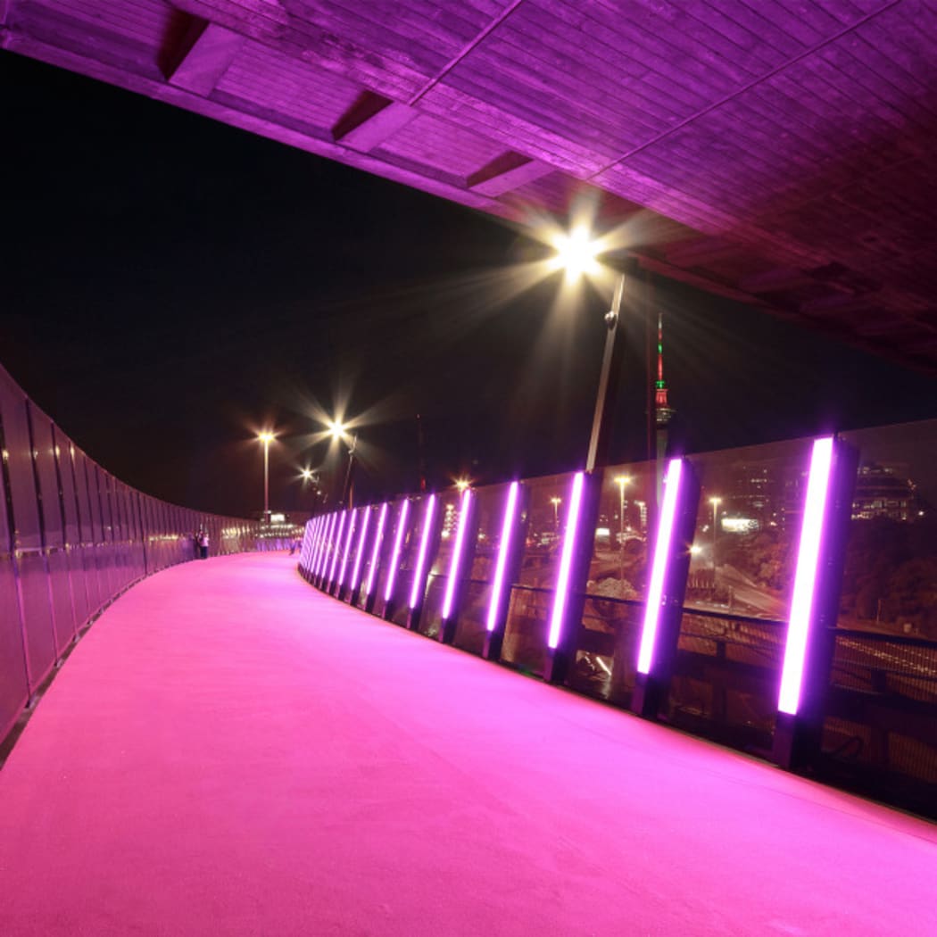 The Old Nelson Street off-ramp bridge has 4.2 billion colour combinations and minimises power when not in use thereby reducing electricity consumption and helps make this fantastic piece of public art into an eco-friendly masterpiece.