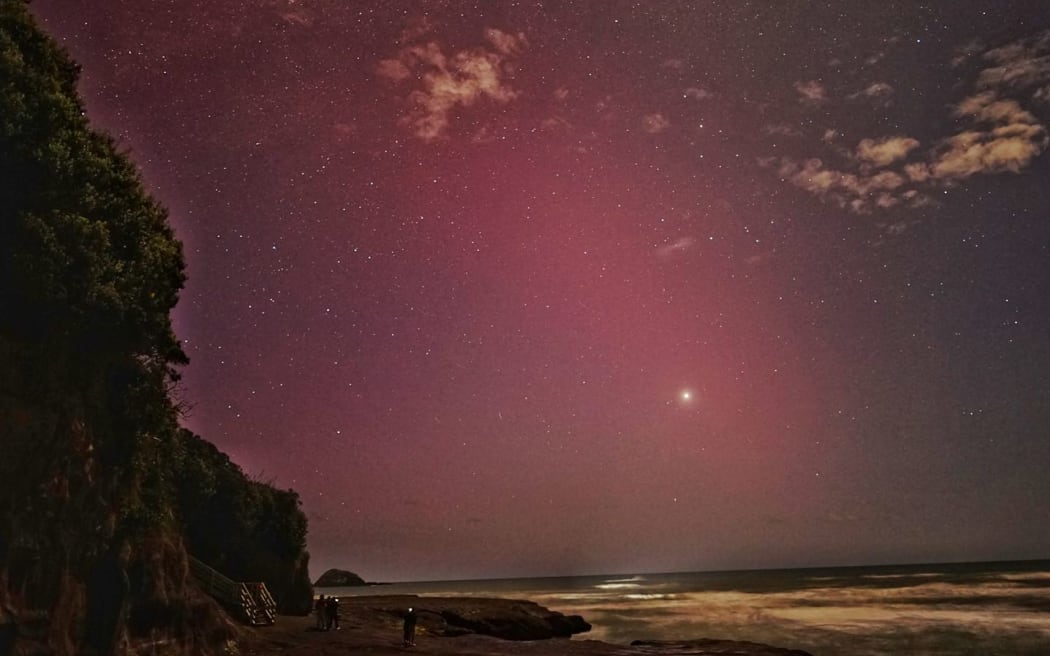 Kasuy Gonzaga captured this shot of the aurora australis at Muriwai Beach, northwest of Auckland on 11 October 2024.