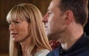 Kate (L) and Gerry (R) McCann, whose daughter Madeleine disappeared from a holiday flat in Portugal ten years ago, are seen during an interview with the BBC's Fiona Bruce at Prestwold Hall in Loughborough on April 28, 2017. The parents of Madeleine McCann have vowed to do whatever it takes for as long as it takes to find her as they prepare to mark the tenth anniversary of her disappearance. (Photo by Joe Giddens / POOL / AFP)