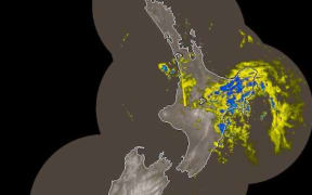 Rain radar showing rain in the East Coast on Tuesday morning.